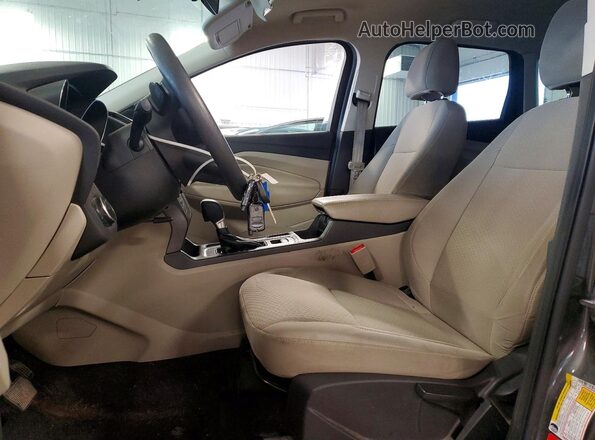 1FMCU9GD9HUB07076 2017 FORD ESCAPE Gray წინა სალონის ხედი
