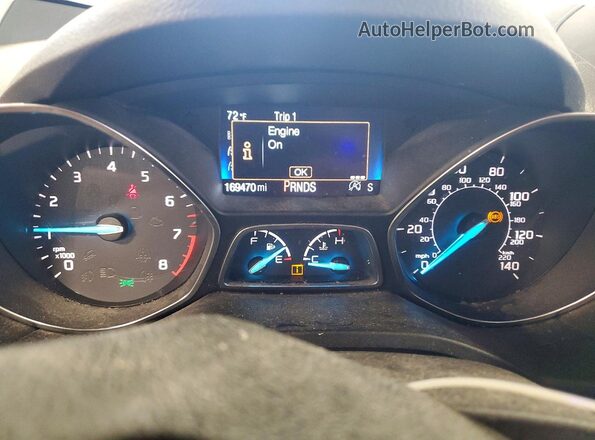 1FMCU9GD9HUB07076 2017 FORD ESCAPE Gray ხელსაწყოთა პანელის ხედი