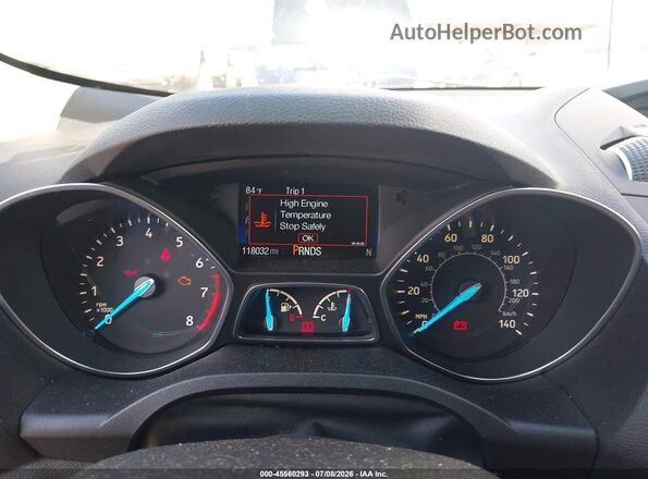1FMCU9GD9HUB52860 2017 FORD ESCAPE Silver Rear seats view