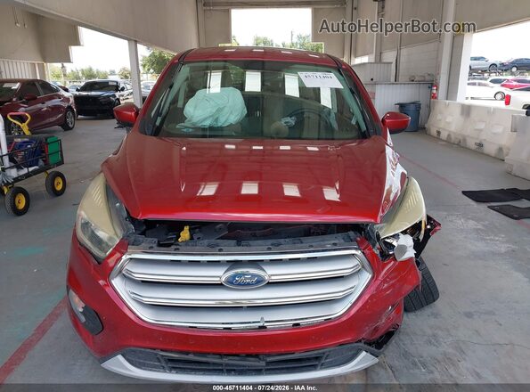 1FMCU9GD9HUB64880 2017 FORD ESCAPE Burgundy Vista del cuadro de instrumentos