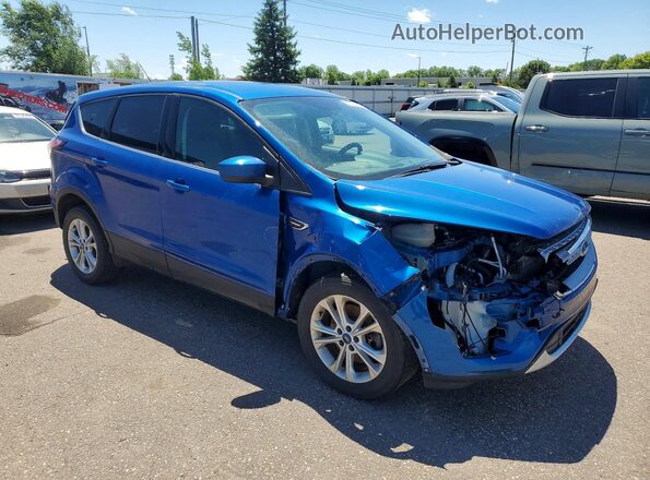 1FMCU9GD9HUC26147 2017 FORD ESCAPE Blue Передня права чверть