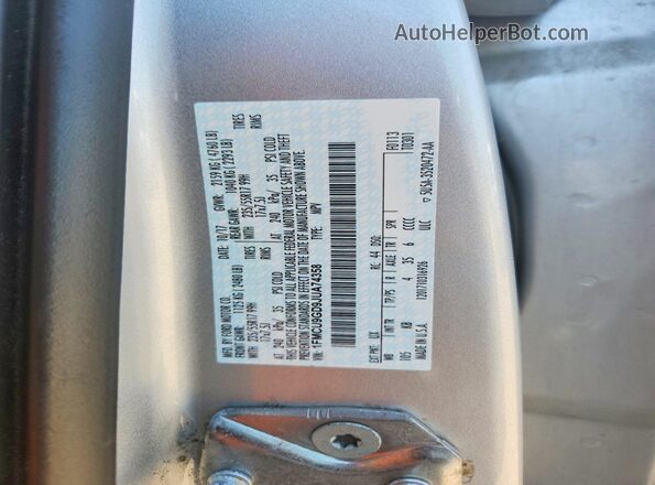 1FMCU9GD9JUA74358 2018 FORD ESCAPE Серебряный Вид подкапотного пространства