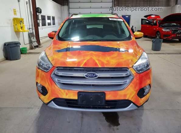 1FMCU9GD9JUB25583 2018 FORD ESCAPE Blue Вид спереду