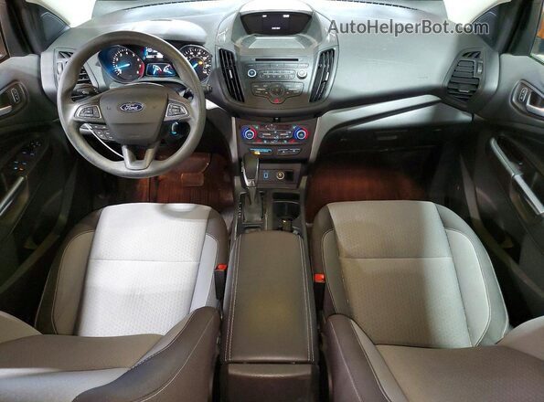 1FMCU9GD9JUB25583 2018 FORD ESCAPE Blue Вид панелі приладів
