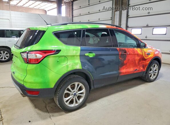 1FMCU9GD9JUB25583 2018 FORD ESCAPE Blue Задня права чверть