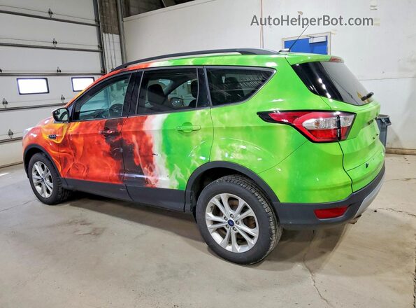 1FMCU9GD9JUB25583 2018 FORD ESCAPE Blue Задня ліва чверть