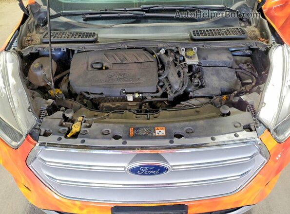 1FMCU9GD9JUB25583 2018 FORD ESCAPE Blue Вид підкапотного простору