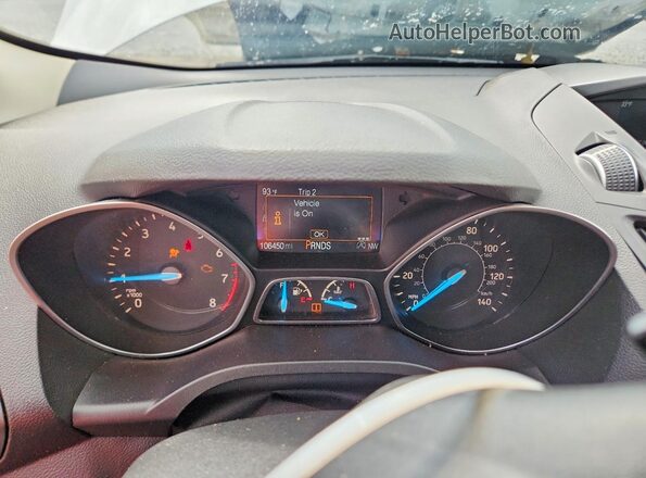 1FMCU9GD9JUB55411 2018 FORD ESCAPE White Սարքավորումների վահանակի տեսք
