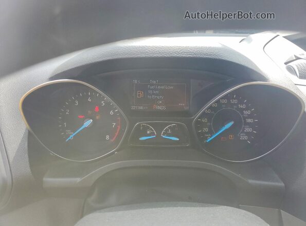 1FMCU9GD9JUB57420 2018 FORD ESCAPE Black Instrument cluster view