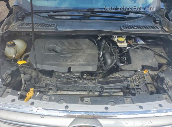 1FMCU9GD9JUB57420 2018 FORD ESCAPE Black Engine compartment view