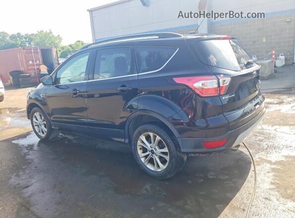 1FMCU9GD9JUC25439 2018 FORD ESCAPE Black Trasero izquierdo
