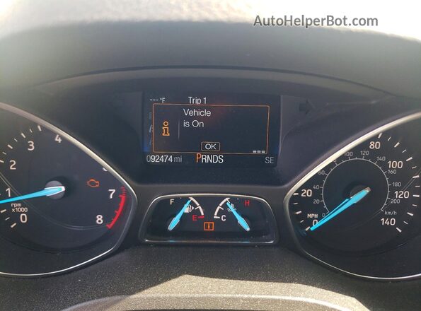 1FMCU9GD9JUC25439 2018 FORD ESCAPE Black Vista del cuadro de instrumentos