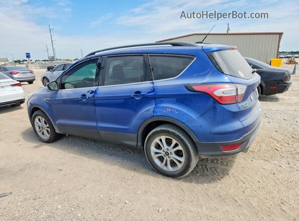 1FMCU9GD9JUC37428 2018 FORD ESCAPE Blue Trasero izquierdo