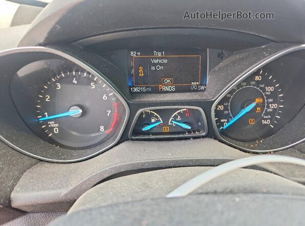1FMCU9GD9JUC37428 2018 FORD ESCAPE Blue Vista del cuadro de instrumentos