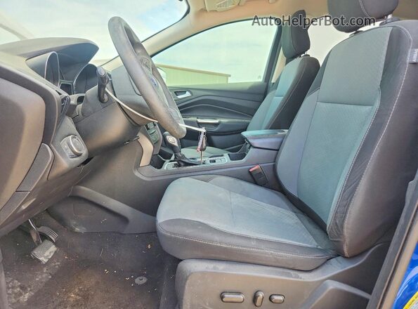 1FMCU9GD9JUC37428 2018 FORD ESCAPE Blue Vista interior delantera