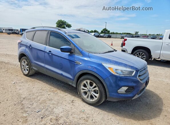 1FMCU9GD9JUC37428 2018 FORD ESCAPE Blue Delantero derecho