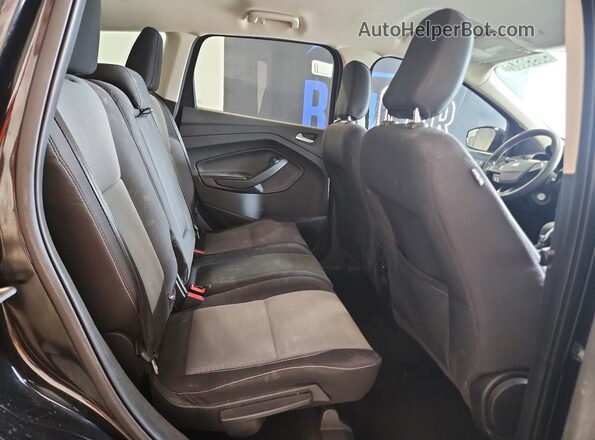 1FMCU9GD9JUC51748 2018 FORD ESCAPE Black Widok wnętrza z tyłu