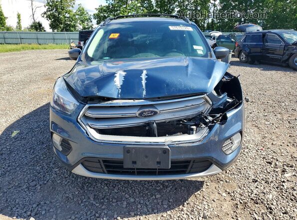 1FMCU9GD9JUC54083 2018 FORD ESCAPE Blue Widok z przodu