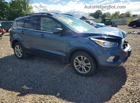 1FMCU9GD9JUC54083 2018 FORD ESCAPE Blue Przód prawy