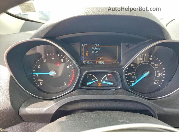 1FMCU9GD9JUC54083 2018 FORD ESCAPE Blue Widok zestawu wskaźników