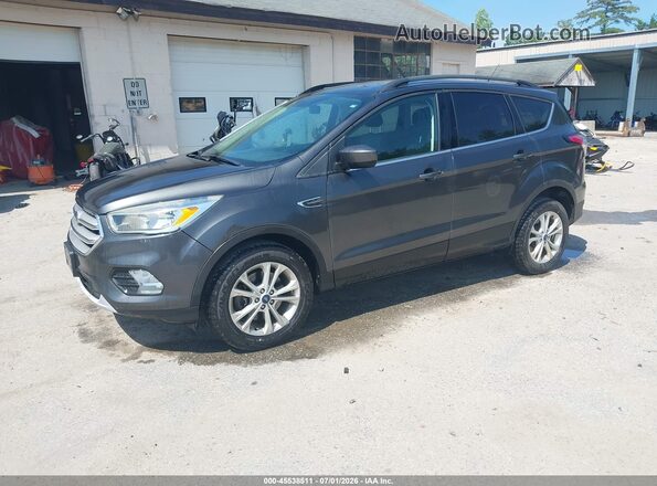 1FMCU9GD9JUD08563 2018 FORD ESCAPE Серый Передняя левая четверть