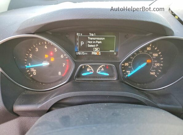 1FMCU9GD9JUD19577 2018 FORD ESCAPE Белый Вид щитка приборов