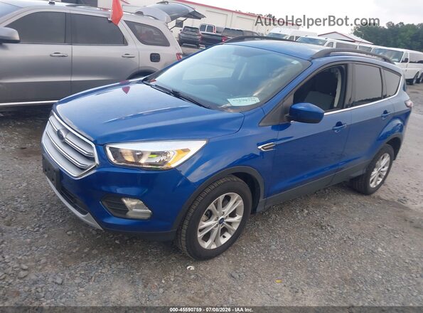 1FMCU9GD9JUD31101 2018 FORD ESCAPE Blue Front left