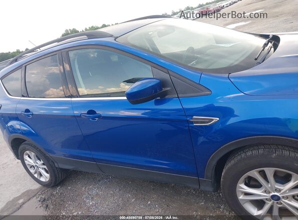 1FMCU9GD9JUD31101 2018 FORD ESCAPE Blue Rear interior view