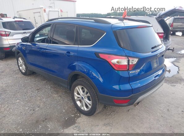 1FMCU9GD9JUD31101 2018 FORD ESCAPE Blue Rear left