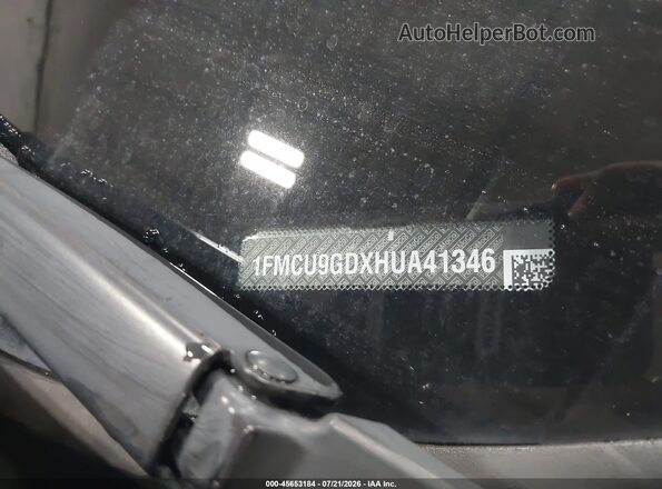 1FMCU9GDXHUA41346 2017 FORD ESCAPE Gray Widok komory silnika