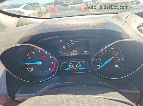 1FMCU9GDXHUE05183 2017 FORD ESCAPE Silver ხელსაწყოთა პანელის ხედი