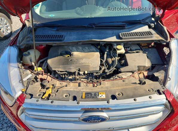 1FMCU9GDXJUA18543 2018 FORD ESCAPE Red Вид задньої частини салону
