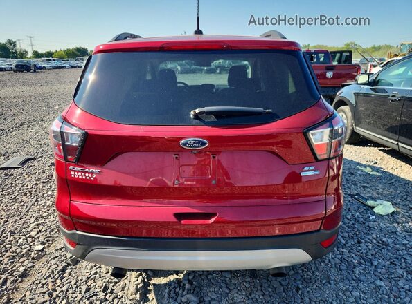 1FMCU9GDXJUA18543 2018 FORD ESCAPE Red Вид ззаду