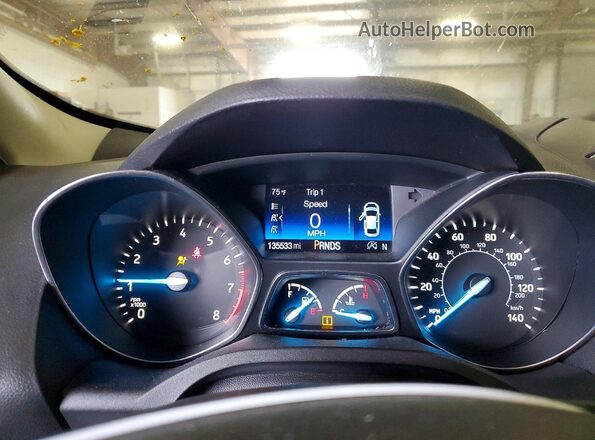 1FMCU9GDXJUA29929 2018 FORD ESCAPE Black Instrument cluster view
