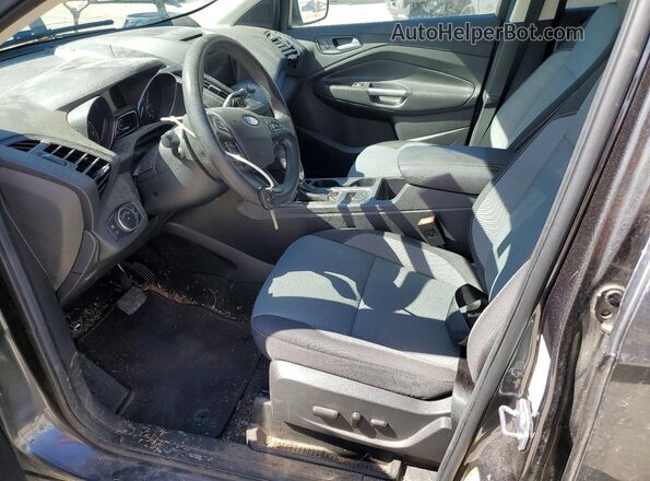 1FMCU9GDXJUA55818 2018 FORD ESCAPE Серый Вид салона спереди