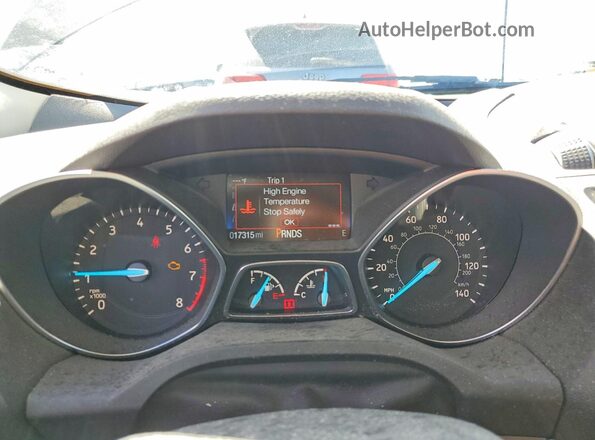 1FMCU9GDXJUA55818 2018 FORD ESCAPE Серый Вид щитка приборов