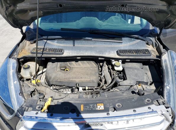 1FMCU9GDXJUA55818 2018 FORD ESCAPE Серый Вид задней части салона