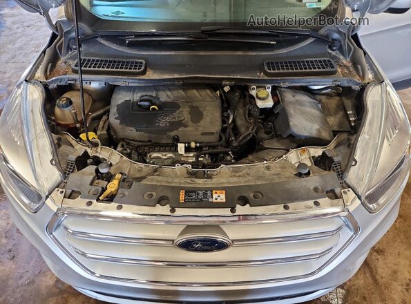 1FMCU9GDXJUB39704 2018 FORD ESCAPE Silver Engine compartment view