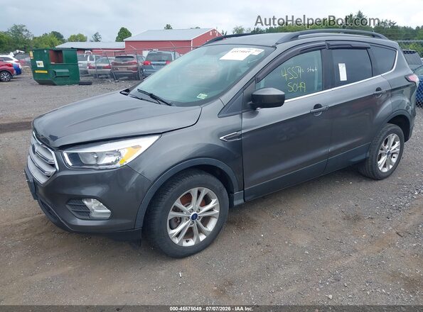 1FMCU9GDXJUC24154 2018 FORD ESCAPE Gray Առջևի ձախ երեք քառորդ տեսարան