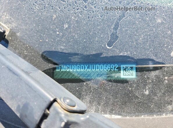 1FMCU9GDXJUD06692 2018 FORD ESCAPE Серебряный Вид наклейки с VIN-кодом