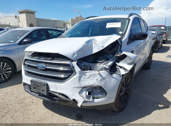 1FMCU9GDXJUD58470 2018 FORD ESCAPE White Առջևի ձախ երեք քառորդ տեսարան