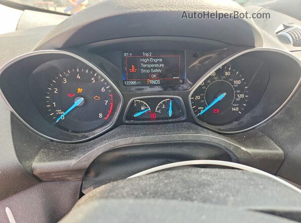 1FMCU9GDXKUA15286 2019 FORD ESCAPE Red Instrument cluster view