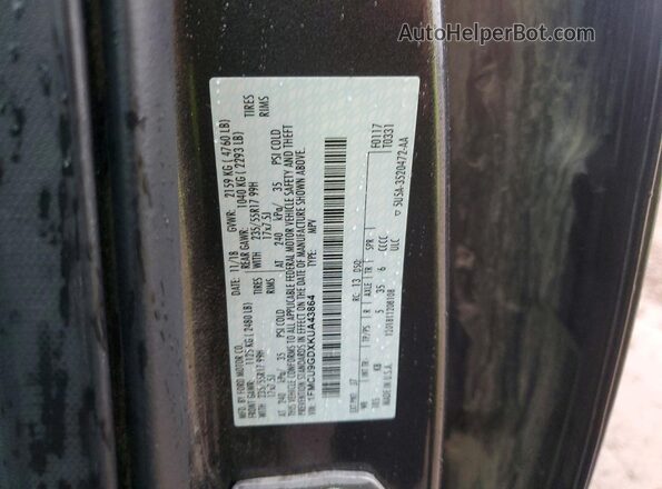 1FMCU9GDXKUA43864 2019 FORD ESCAPE Gray Vista de la etiqueta del VIN