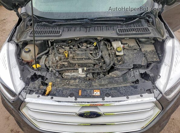 1FMCU9GDXKUA43864 2019 FORD ESCAPE Gray Vista del compartimento del motor