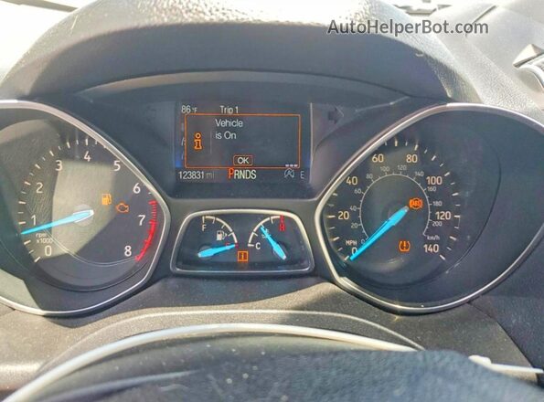 1FMCU9GDXKUA72443 2019 FORD ESCAPE Black Widok zestawu wskaźników