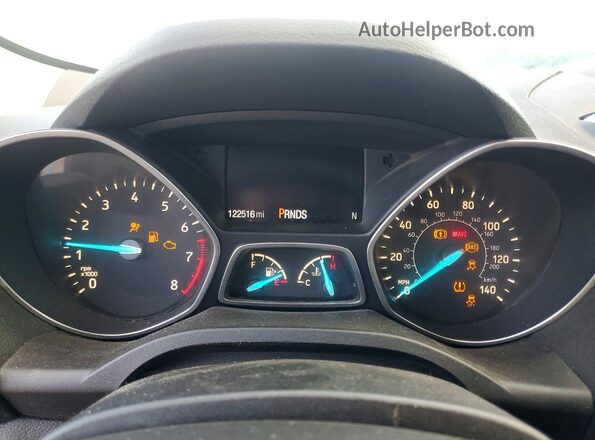 1FMCU9GDXKUB80903 2019 FORD ESCAPE Gray Instrument cluster view
