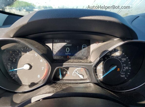 1FMCU9GDXKUC00292 2019 FORD ESCAPE Black Widok zestawu wskaźników