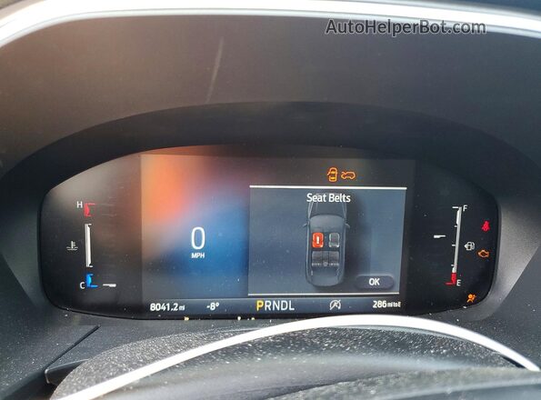 1FMCU9GN0SUB69269 2025 FORD ESCAPE Red Instrument cluster view