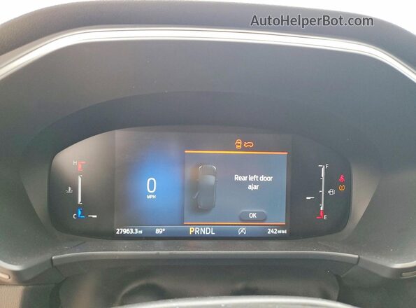 1FMCU9GN1SUB20520 2025 FORD ESCAPE Turquoise Вид щитка приладів