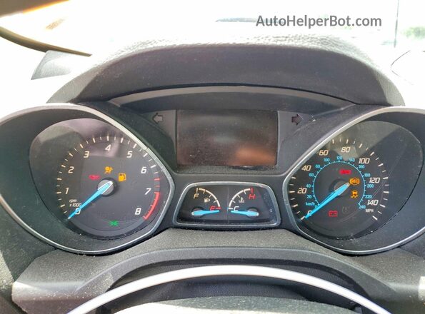 1FMCU9GX5GUC00962 2016 FORD ESCAPE Orange Instrument cluster view